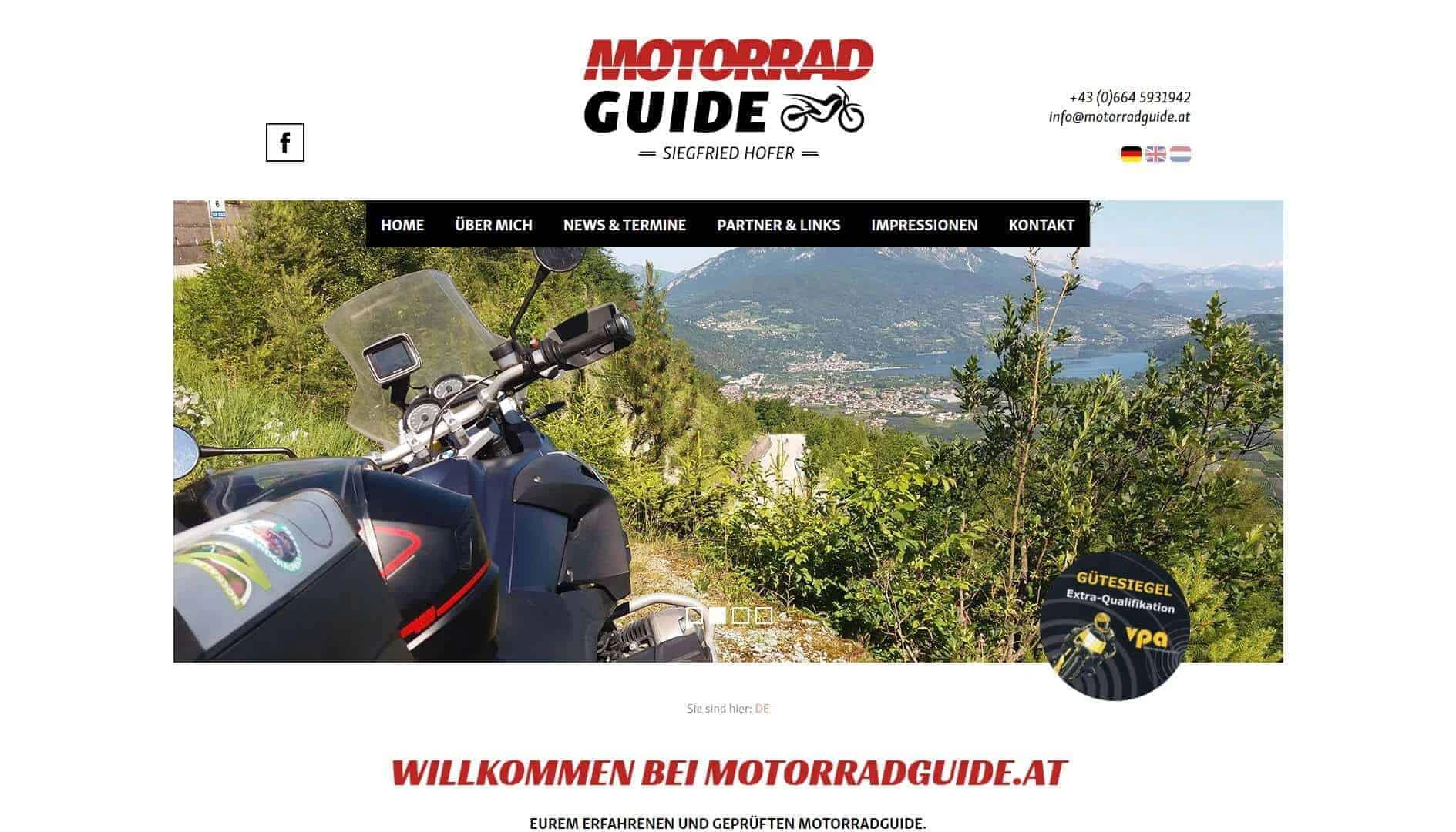 Siegfried Hofer, Motorradguide.at