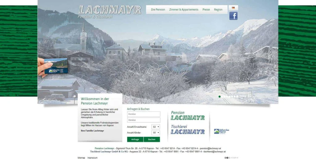 Familie Lachmayr, Pension & Tischlerei Lachmayr in Kaprun